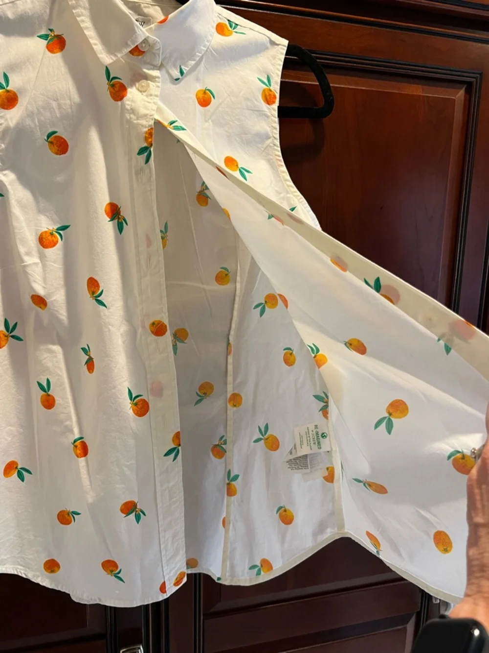 J Crew Factory Sleeveless Poplin Shirt in Signature Fit - S - Picture 4 of 6